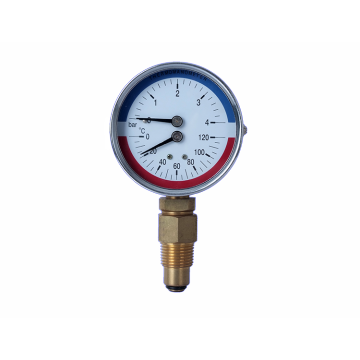 Varmtælling af god kvalitet 2 i 1 Bi-metal termomanometer